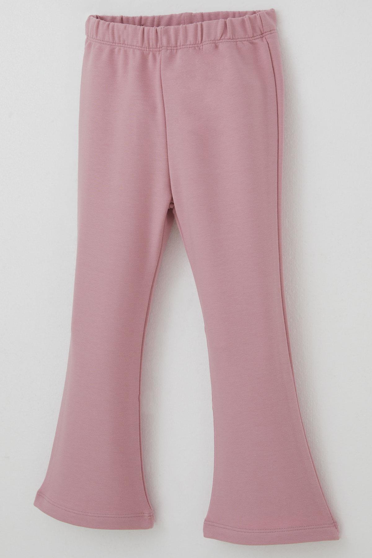 Breeze Kız Çocuk Eşofman Takımı Dostluk Papatyası Nakış Baskılı Bej (2-6 Yaş)