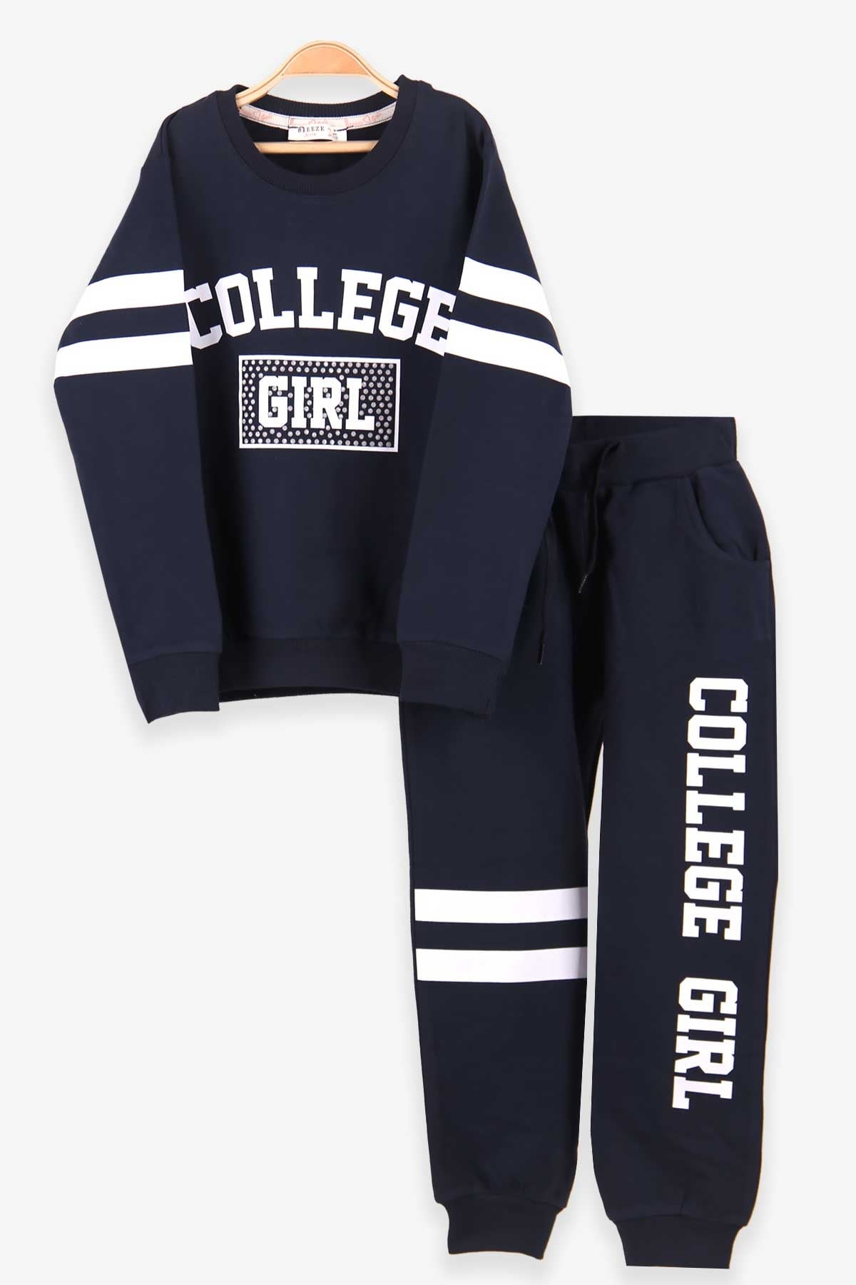 Breeze Kız Çocuk Eşofman Takımı Girl Simli Lacivert (6 Yaş)