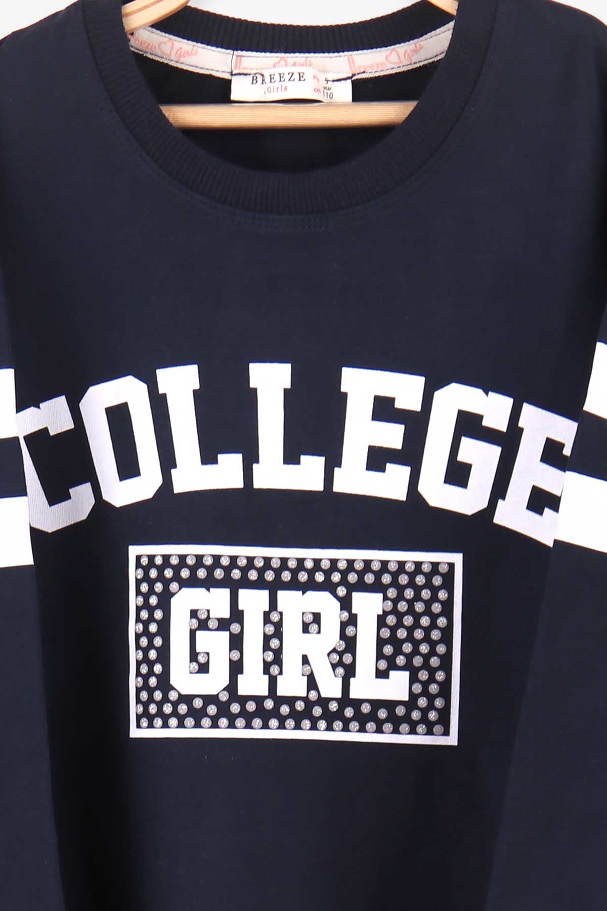 Breeze Kız Çocuk Eşofman Takımı Girl Simli Lacivert (6 Yaş)