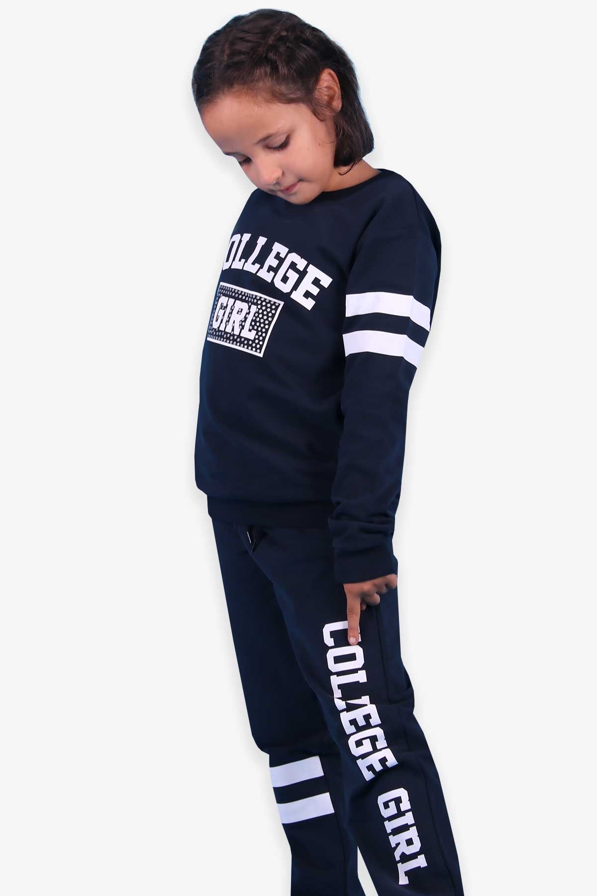 Breeze Kız Çocuk Eşofman Takımı Girl Simli Lacivert (6 Yaş)