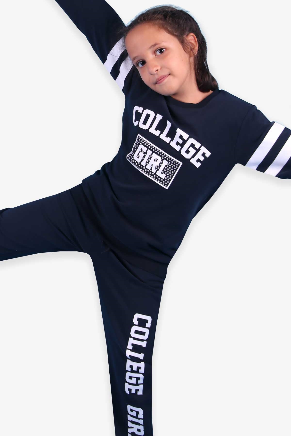 Breeze Kız Çocuk Eşofman Takımı Girl Simli Lacivert (6 Yaş)