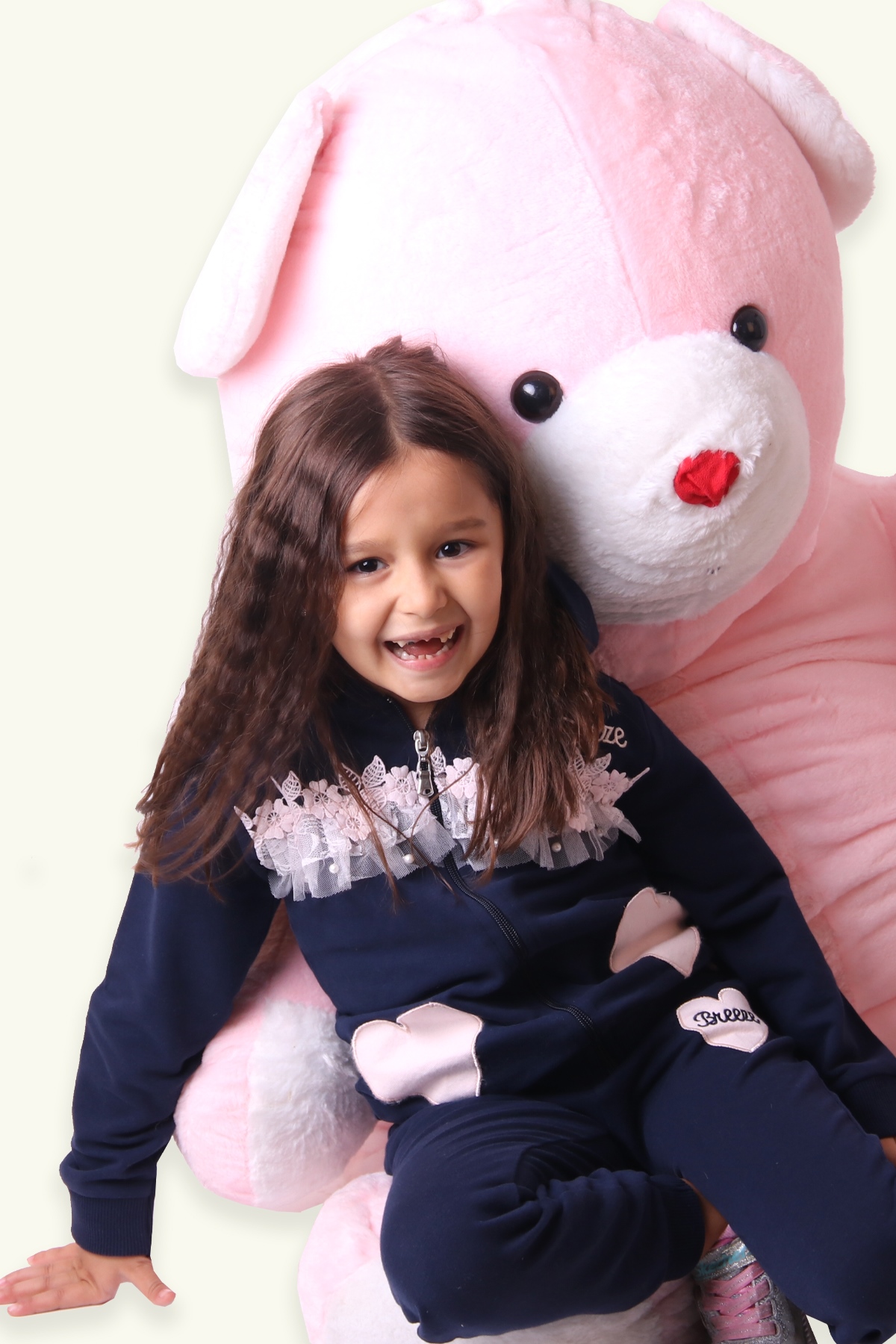 Breeze Kız Çocuk Eşofman Takımı Kapüşonlu Lacivert (1.5-5 Yaş)