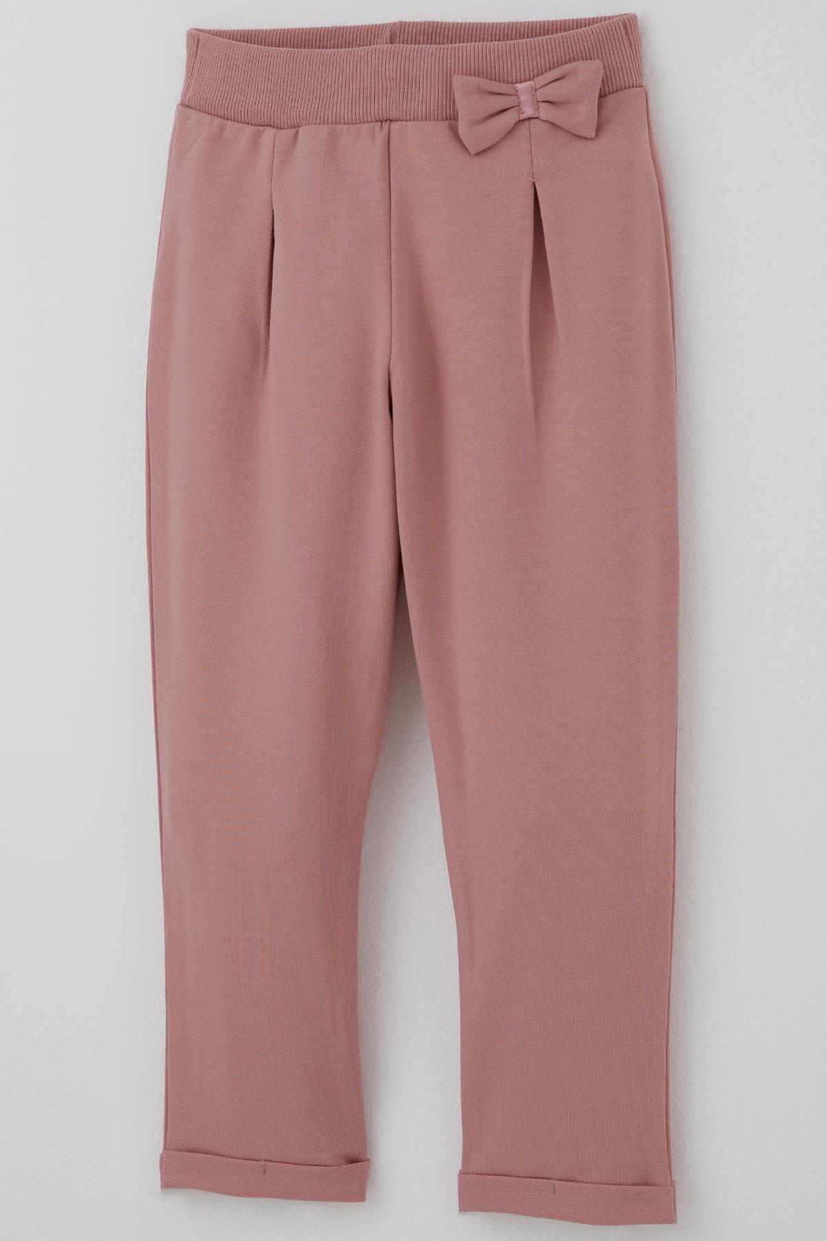 Breeze Kız Çocuk Eşofman Takımı Pati Masalı Temalı Pantolonu Fiyonk DetaylıBeyaz (1-4 Yaş)