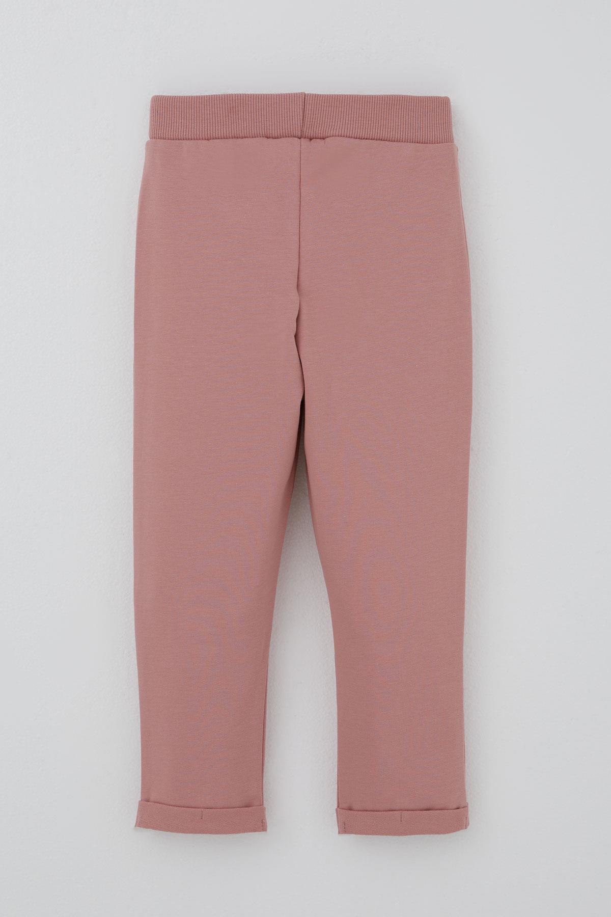 Breeze Kız Çocuk Eşofman Takımı Pati Masalı Temalı Pantolonu Fiyonk DetaylıBeyaz (1-4 Yaş)