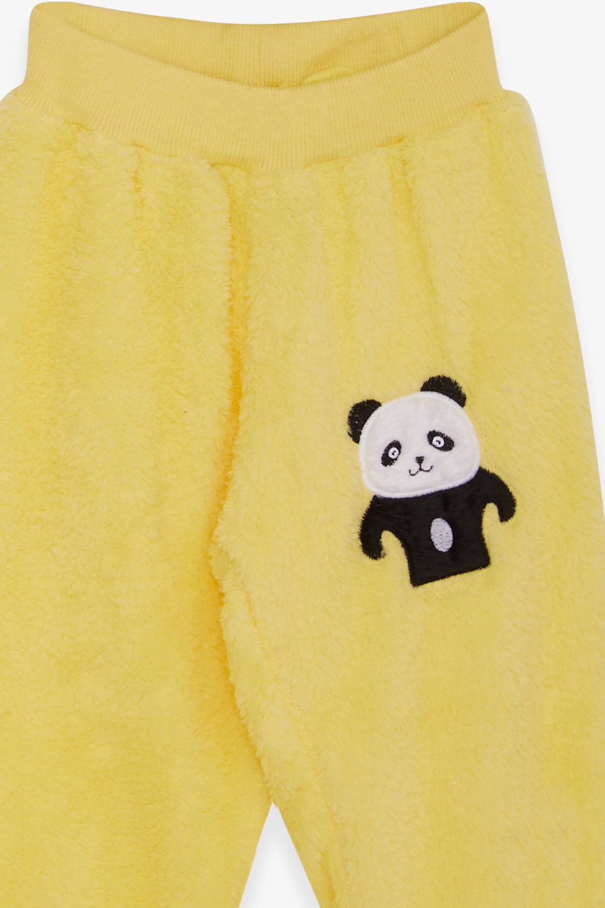 Breeze Kız Çocuk Eşofman Takımı Peluş Pandacık Nakışlı Sarı (4-5-7-8 Yaş)