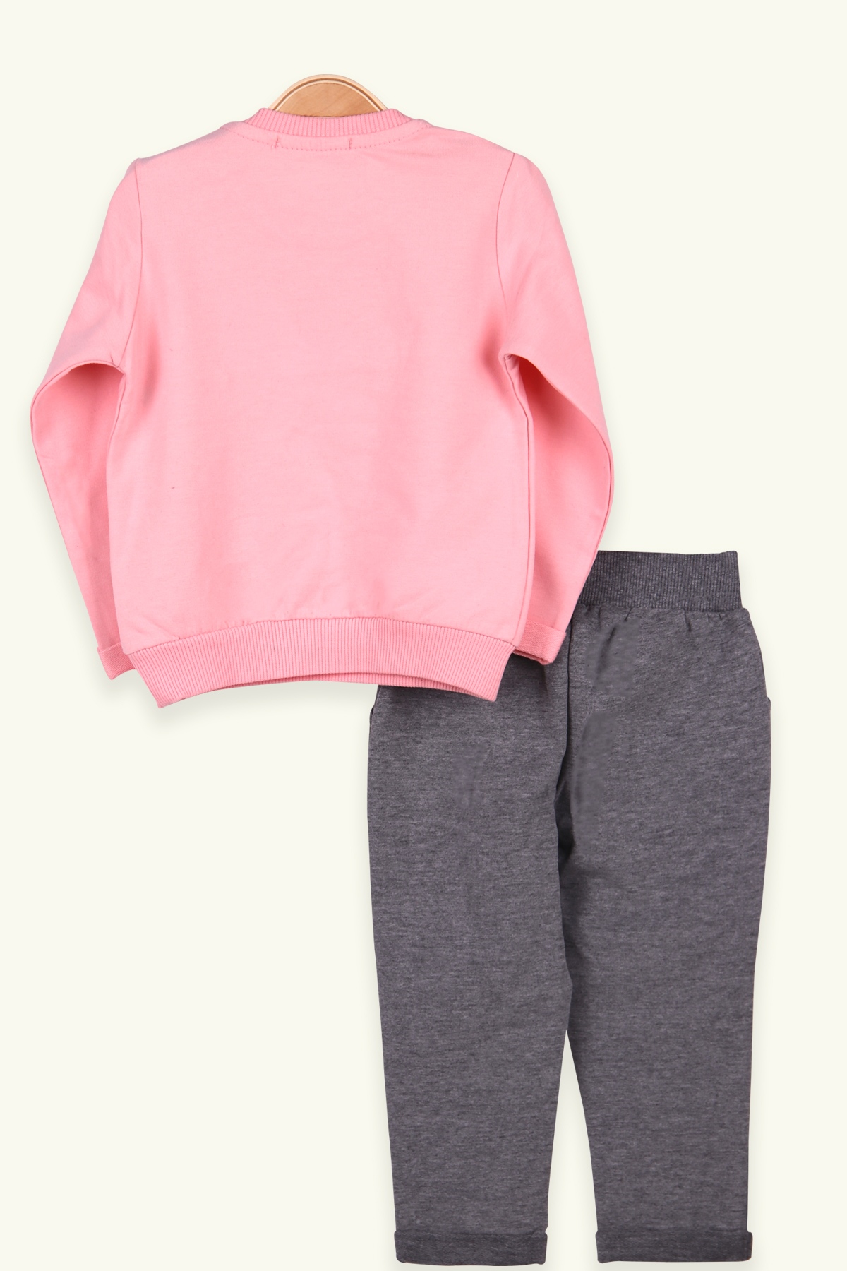 Breeze Kız Çocuk Eşofman Takımı Pembe-Gri (1-4 Yaş)