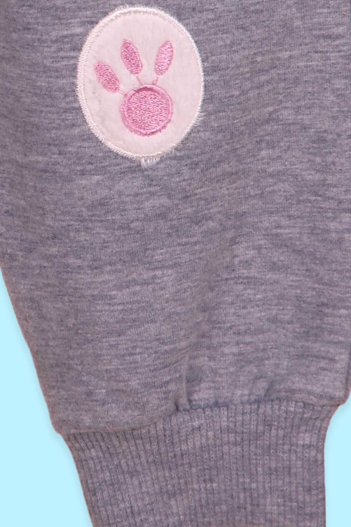 Breeze Kız Çocuk Eşofman Takımı Pullu Tavşanlı Pembe (1-4 Yaş)