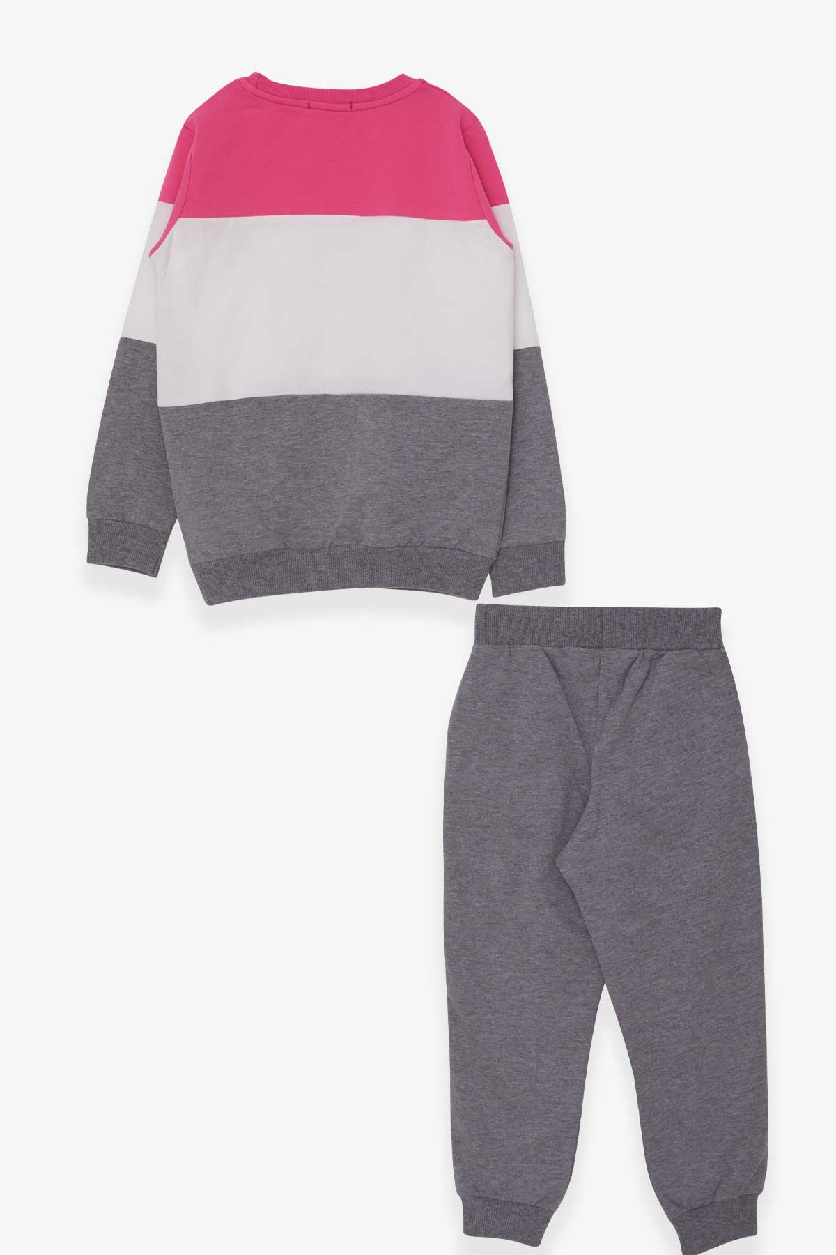 Breeze Kız Çocuk Eşofman Takımı Simli Yazı Baskılı Pembe (5-10 Yaş)