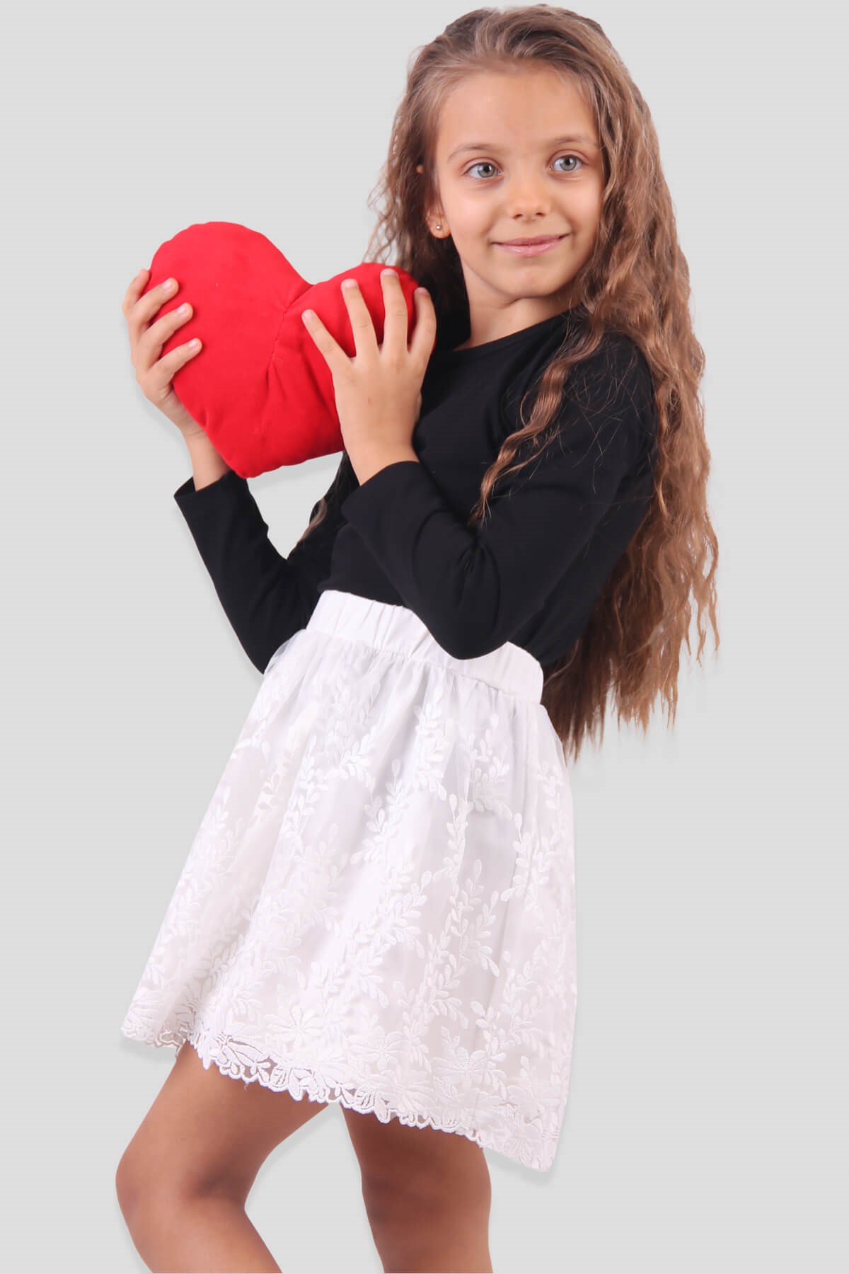 Breeze Kız Çocuk Etek Dantelli Ekru (6-12 Yaş)