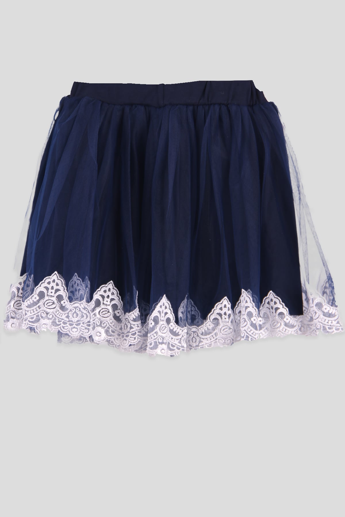 Breeze Kız Çocuk Etek Güpürlü Lacivert (6-12 Yaş)