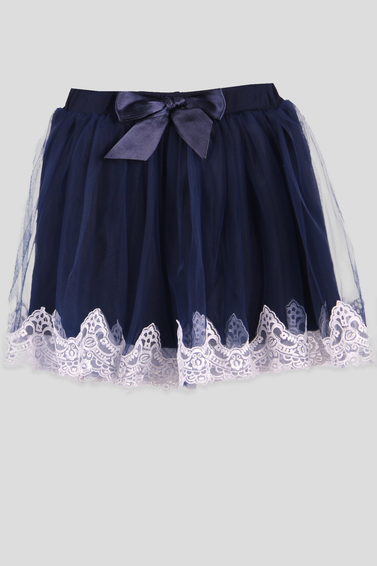 Breeze Kız Çocuk Etek Güpürlü Lacivert (6-12 Yaş)