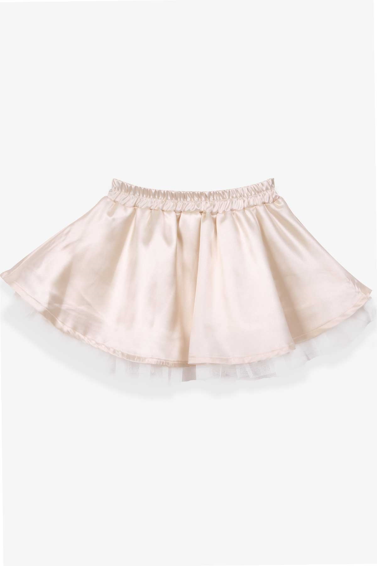 Breeze Kız Çocuk Etek Tüllü Ekru (5-10 Yaş)