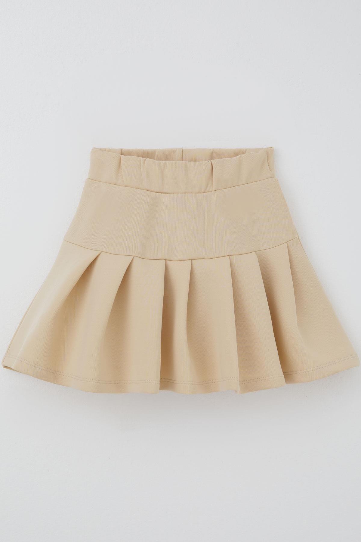 Breeze Kız Çocuk Etekli Takım Taş İşlemeli Fiyonk Aksesuarlı Siyah (6-12 Yaş)