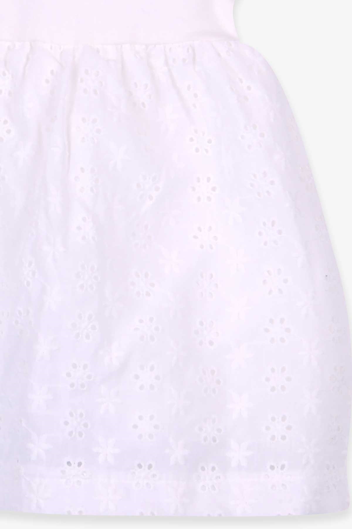 Breeze Kız Çocuk Fisto Elbise Kalpli Ekru (1.5-5 Yaş)