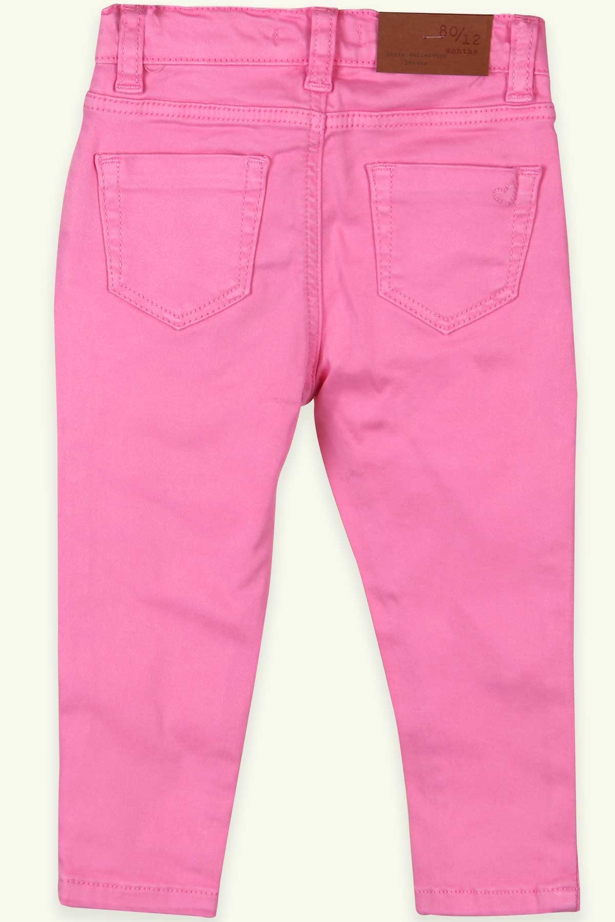 Breeze Kız Çocuk Gabardin Pantolon Basic Pembe (9 Ay-5 Yaş)