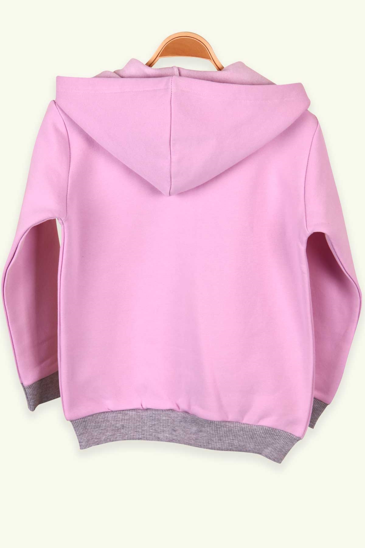 Breeze Kız Çocuk Hırka Kapüşonlu Pullu Lila (5-9 Yaş)