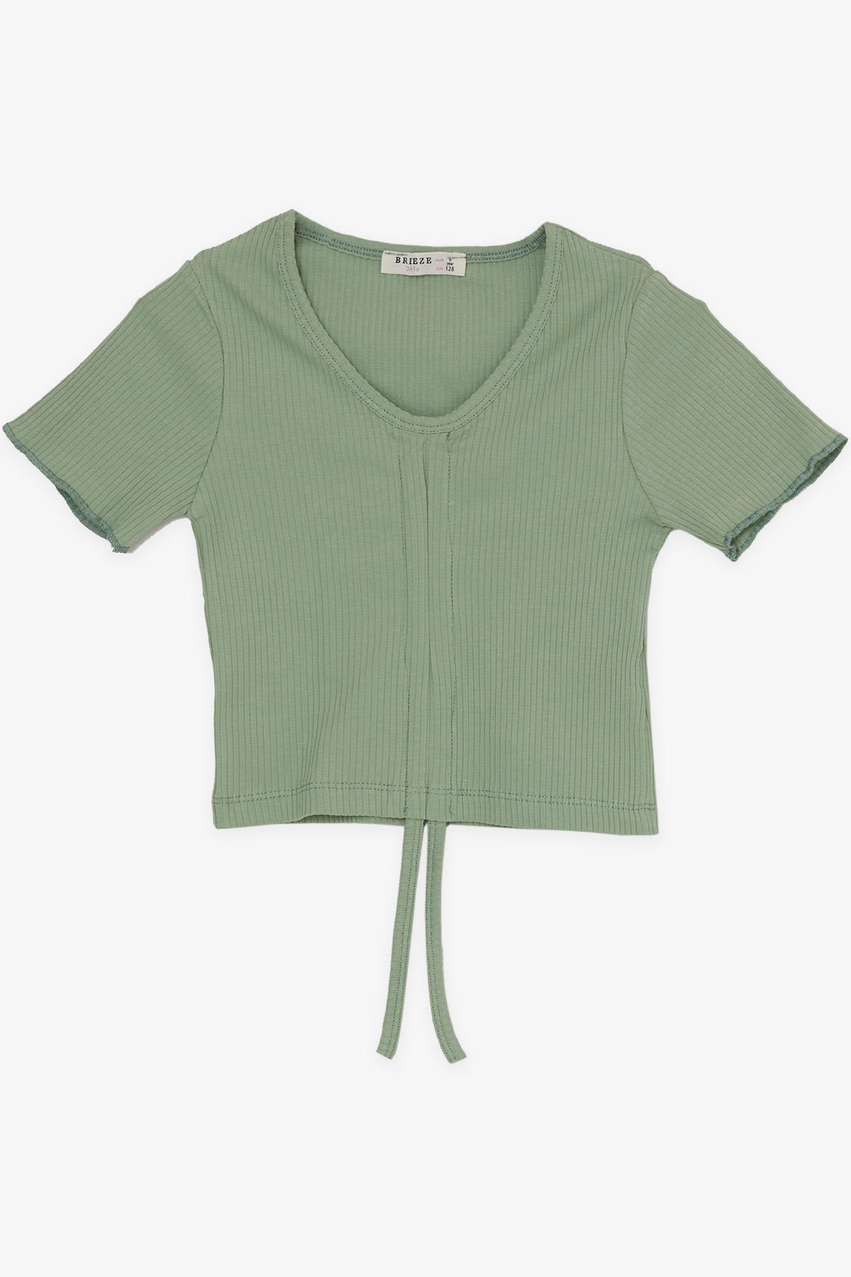 Breeze Kız Çocuk İspanyol Paça Taytlı Crop Takım Mint Yeşili (5-10 Yaş)