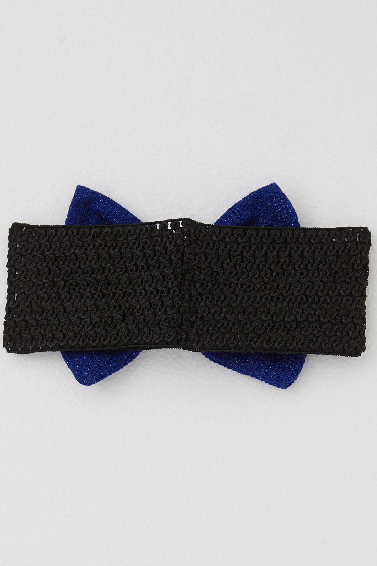 Breeze Kız Çocuk Kadife Bandana Mavi (175 mm-190 mm)