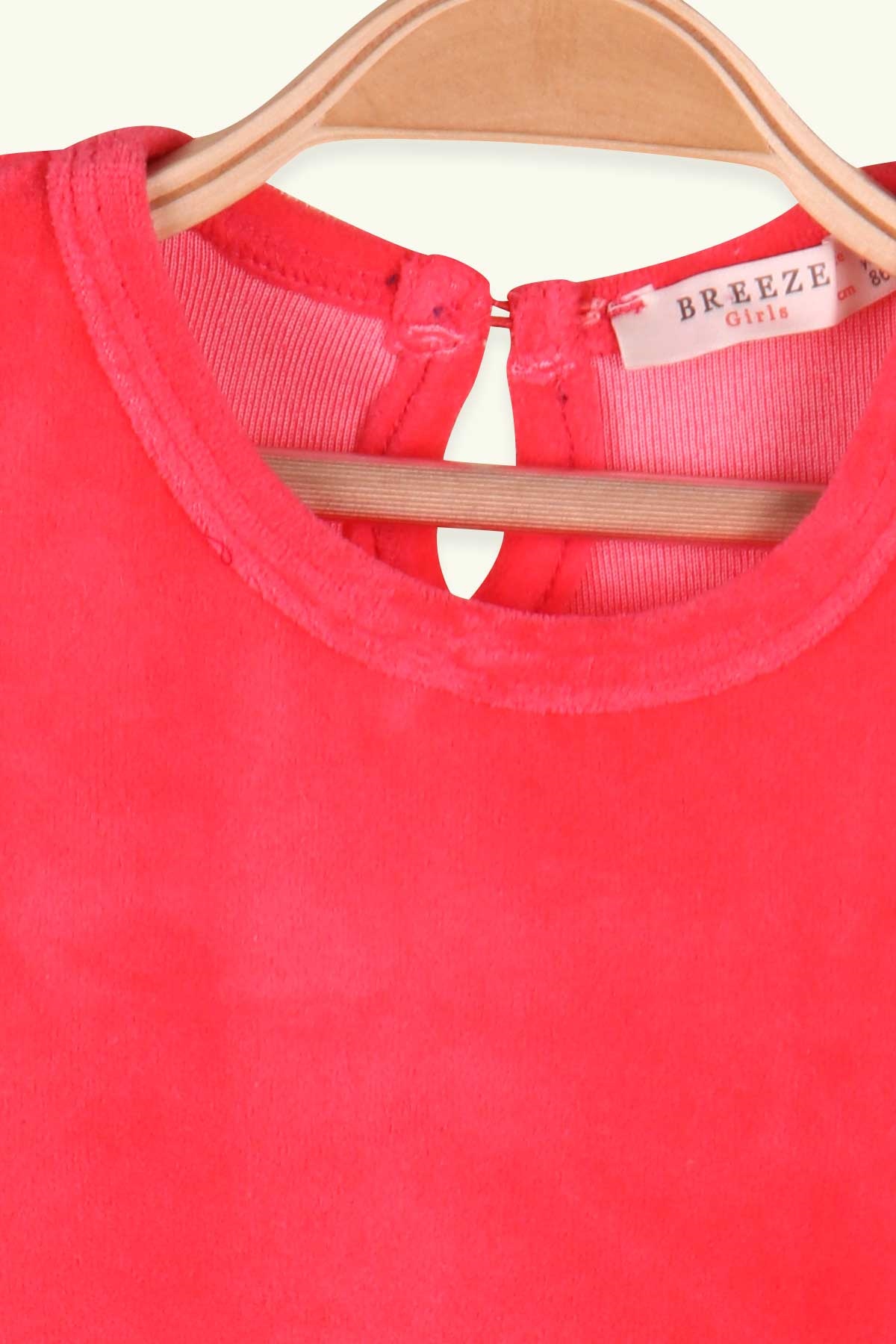 Breeze Kız Çocuk Kadife Elbise Basic Narçiçeği (1.5-5 Yaş)