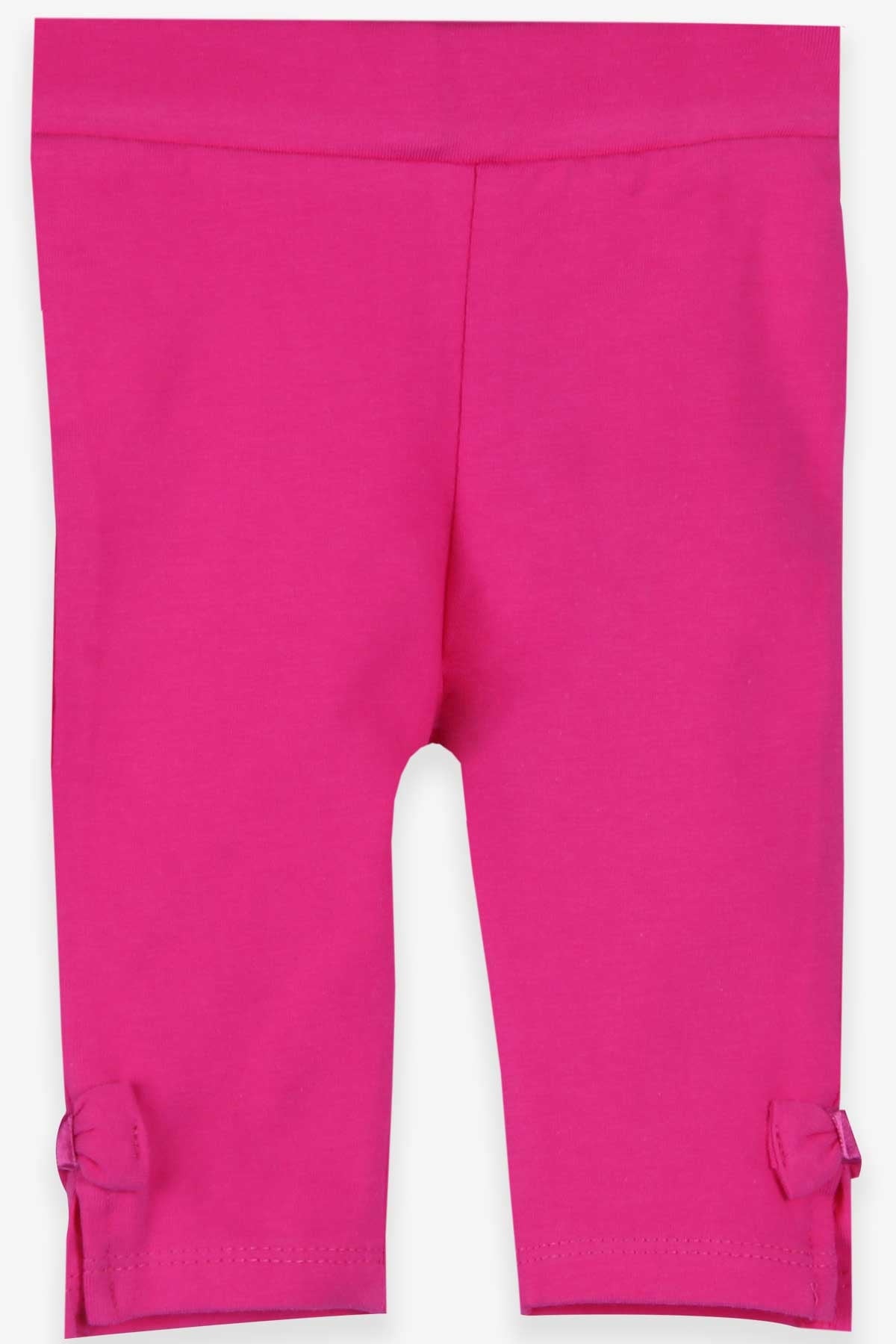 Breeze Kız Çocuk Kapri Tayt Paçası Fiyonk ve Yırtmaçlı Pembe (1.5-6 Yaş)