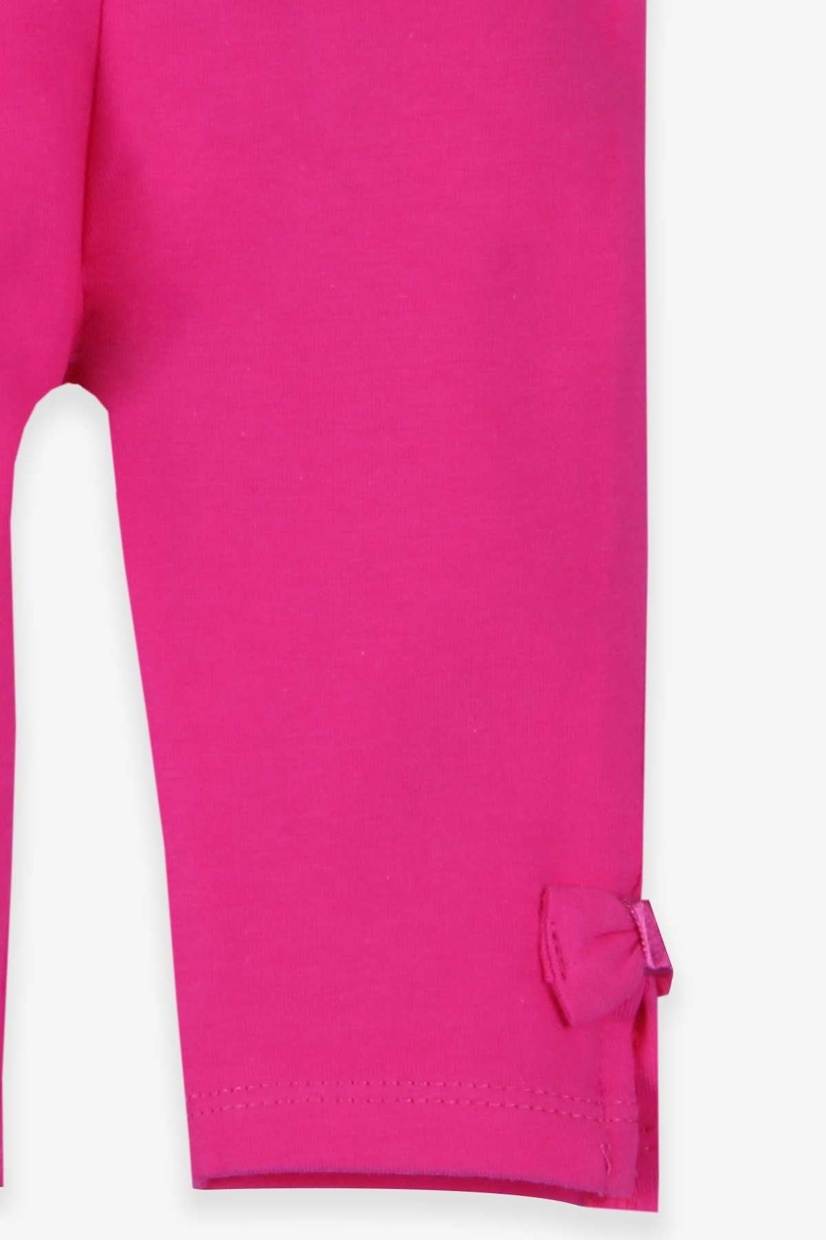Breeze Kız Çocuk Kapri Tayt Paçası Fiyonk ve Yırtmaçlı Pembe (1.5-6 Yaş)