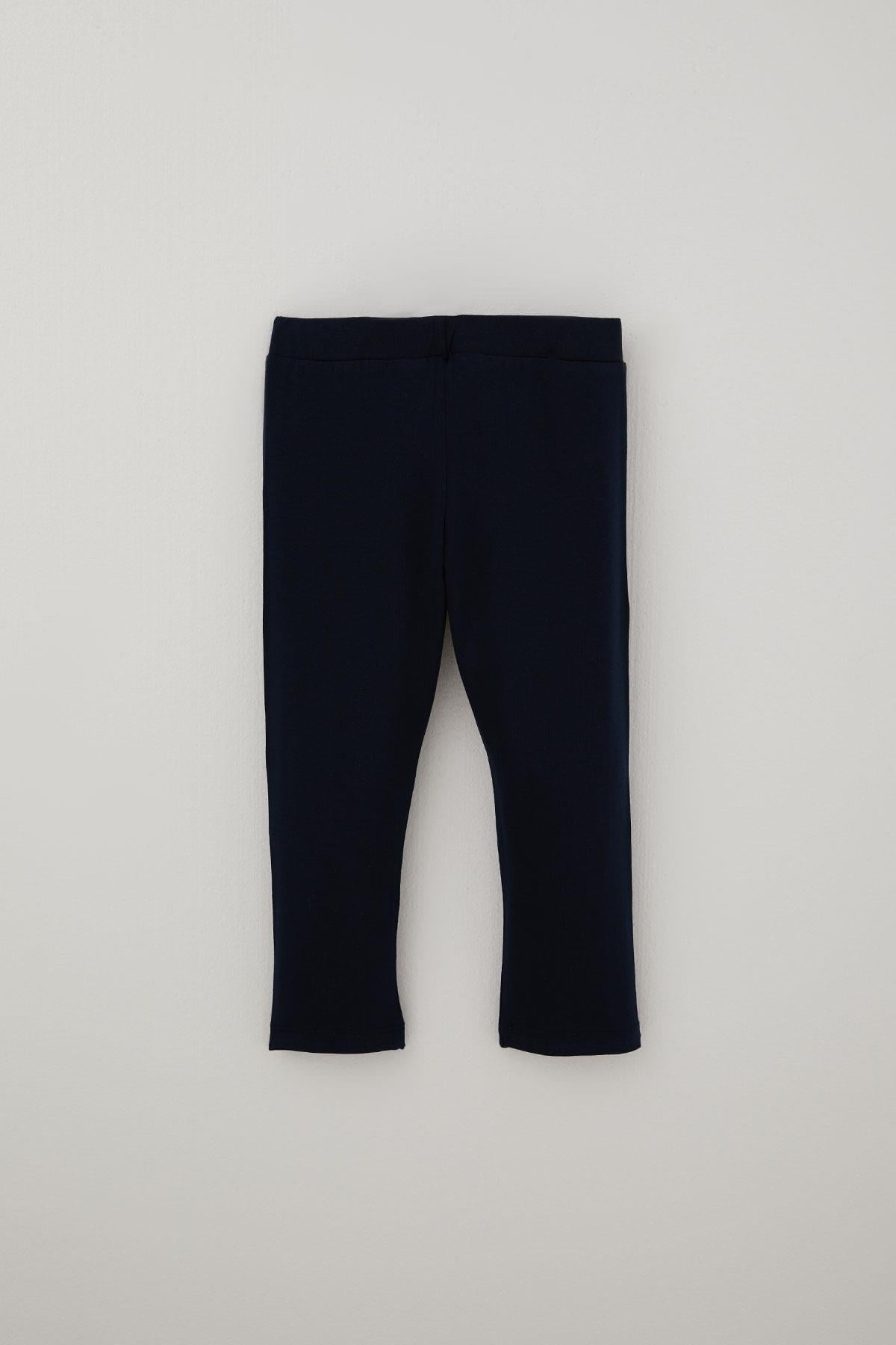 Breeze Kız Çocuk Kapri Taytlı Crop Takım Yazı Baskılı Somon (9 Yaş)