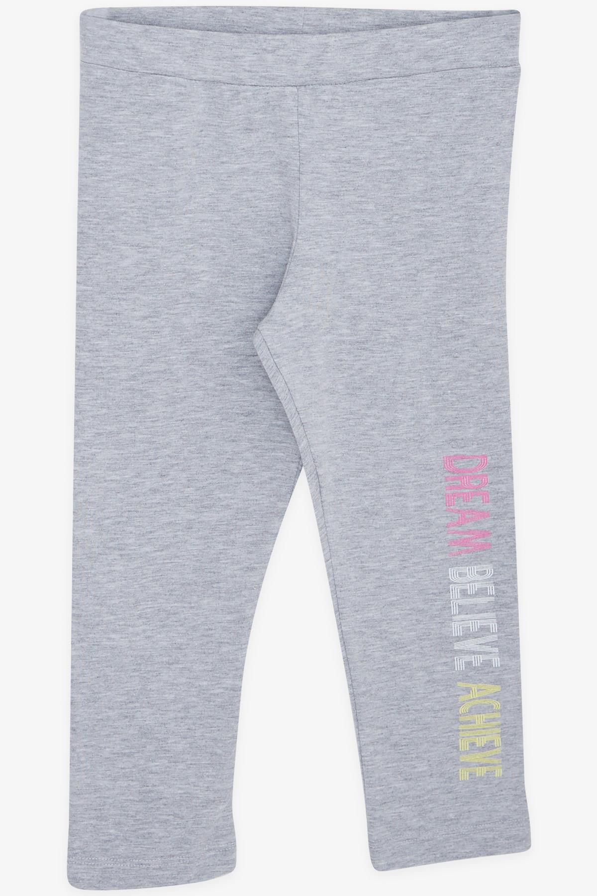 Breeze Kız Çocuk Kapri Taytlı Crop Takım Yazı Baskılı Sarı (8-12 Yaş)
