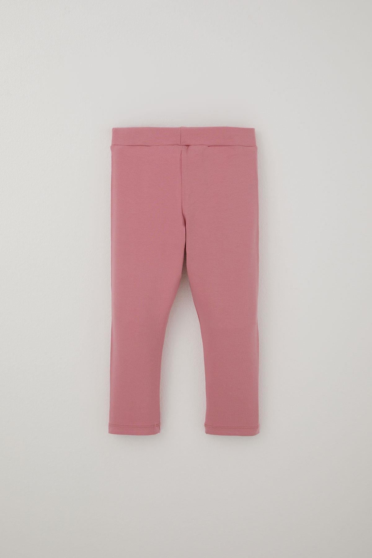 Breeze Kız Çocuk Kapri Taytlı Crop Takım Yazı Baskılı Açık Gri Melanj (8-12 Yaş)