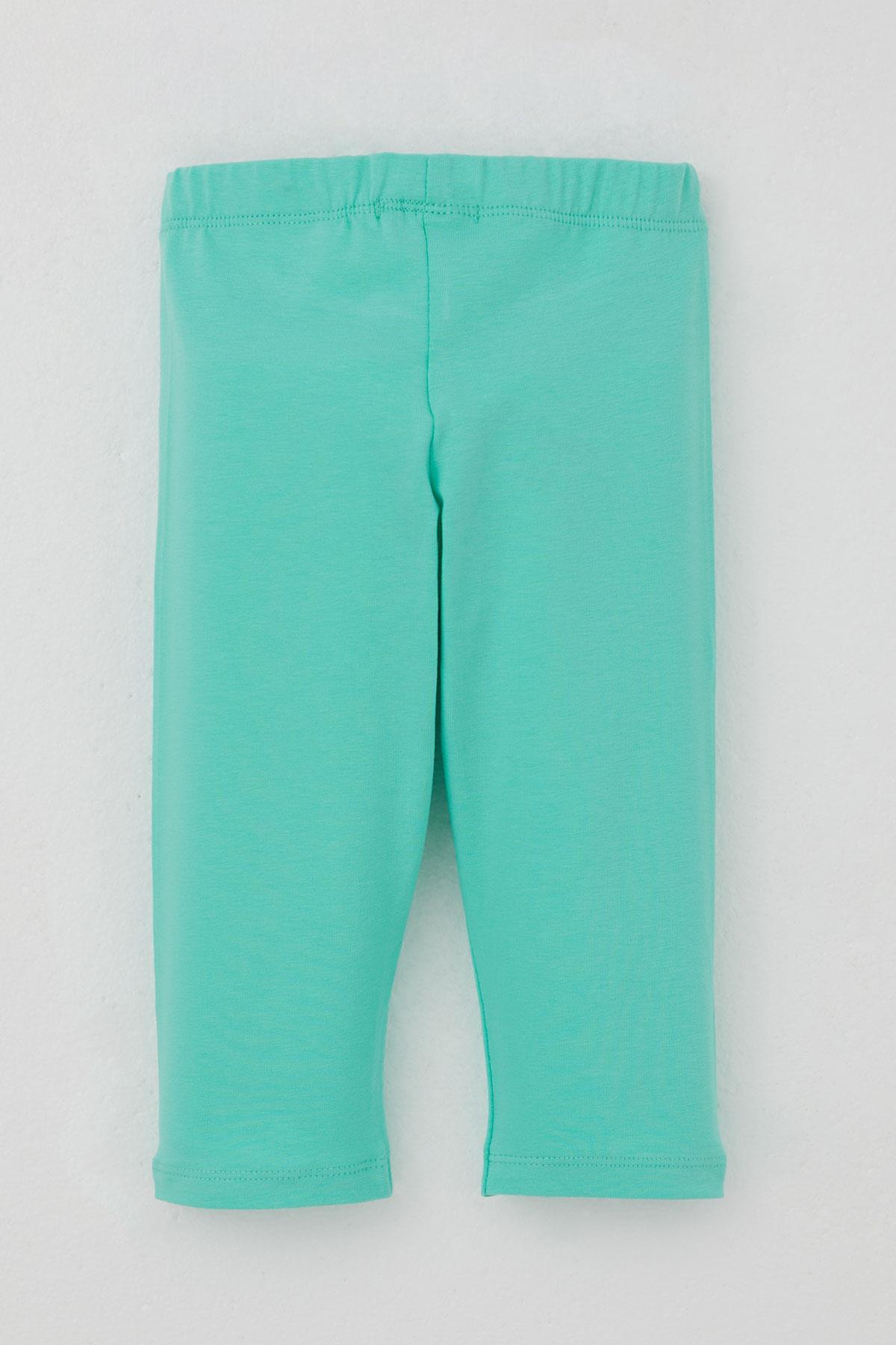 Breeze Kız Çocuk Kapri Taytlı Takım Çiçekli Kız Baskılı Ekru (1.5-5 Yaş)