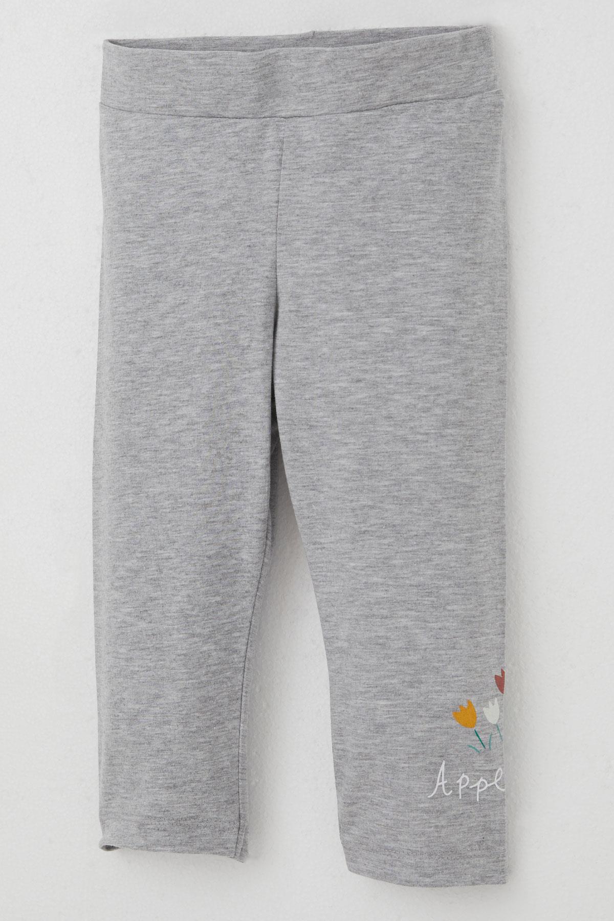 Breeze Kız Çocuk Kapri Taytlı Takım Çiftçi Kız Baskılı Pembe (1-4 Yaş)