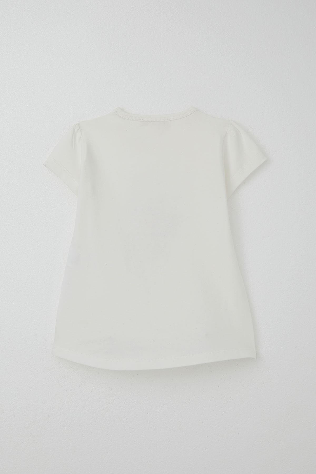 Breeze Kız Çocuk Kapri Taytlı Takım Papatya Perisi Ekru (2-6 Yaş)