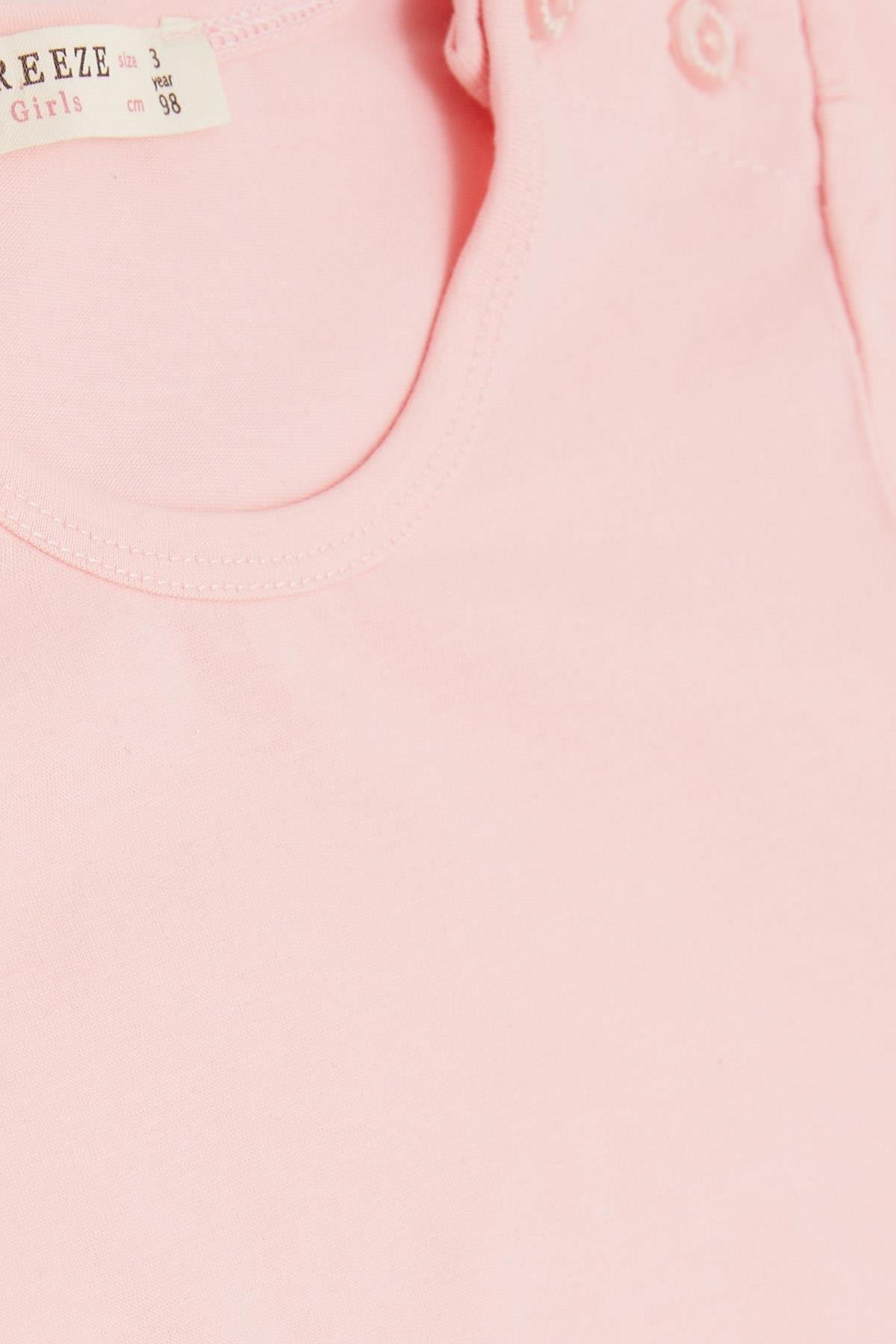 Breeze Kız Çocuk Kapri Taytlı Takım Rüya Temalı Pembe (1-4 Yaş)