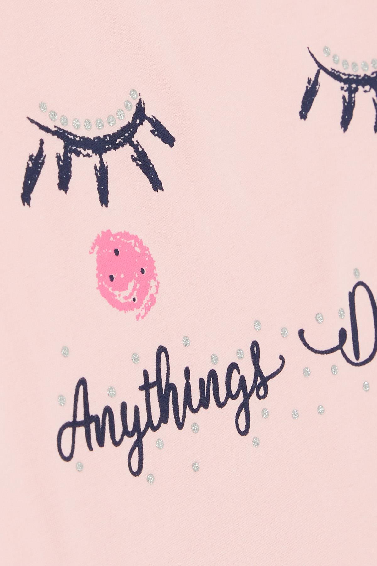 Breeze Kız Çocuk Kapri Taytlı Takım Rüya Temalı Pembe (1-4 Yaş)