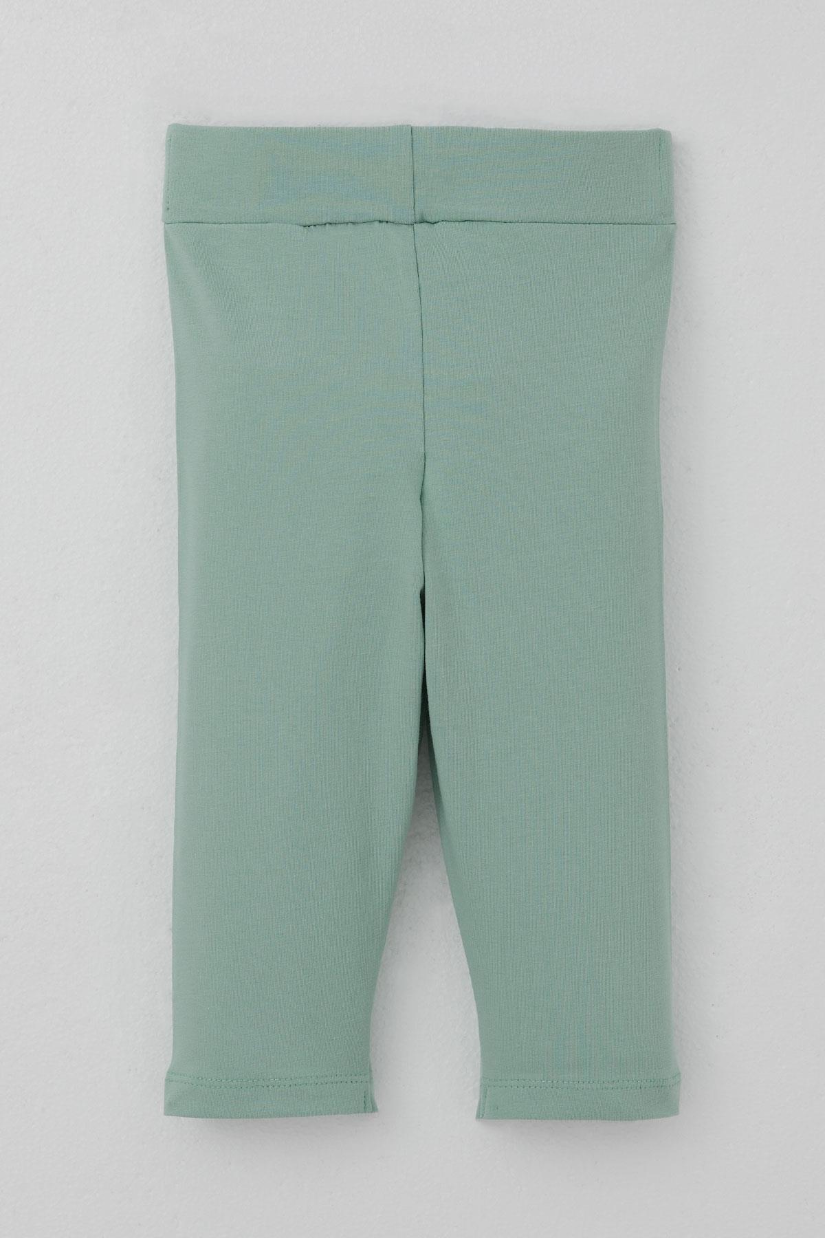 Breeze Kız Çocuk Kapri Taytlı Takım Sevimli Meyveler Baskılı Ekru (1.5-5 Yaş)