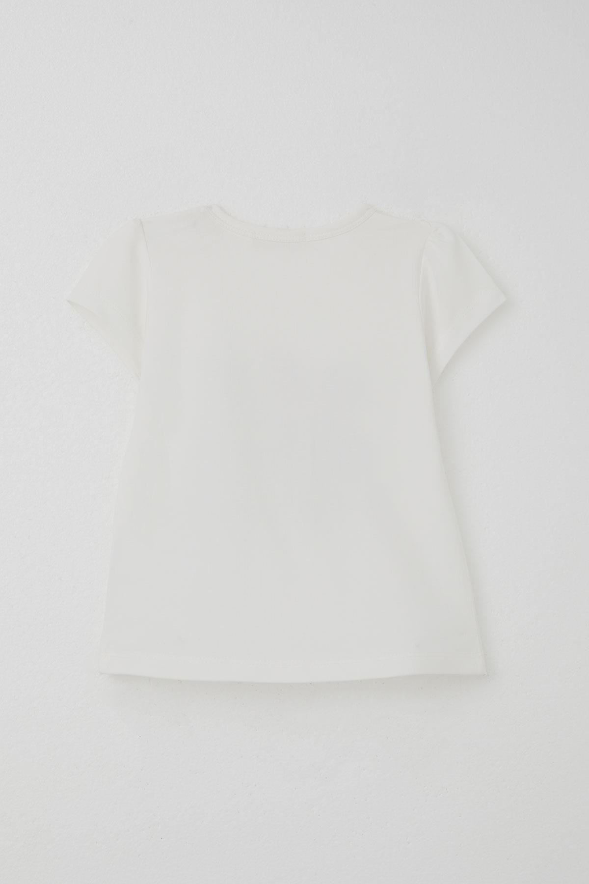 Breeze Kız Çocuk Kapri Taytlı Takım Sevimli Meyveler Baskılı Ekru (1.5-5 Yaş)