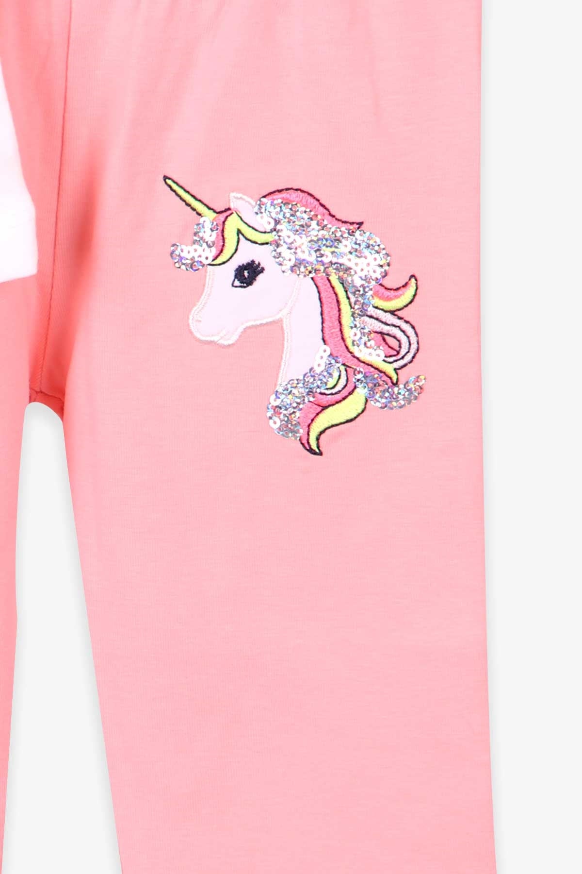 Breeze Kız Çocuk Kapri Taytlı Takım Unicorn Ekru (2-6 Yaş)
