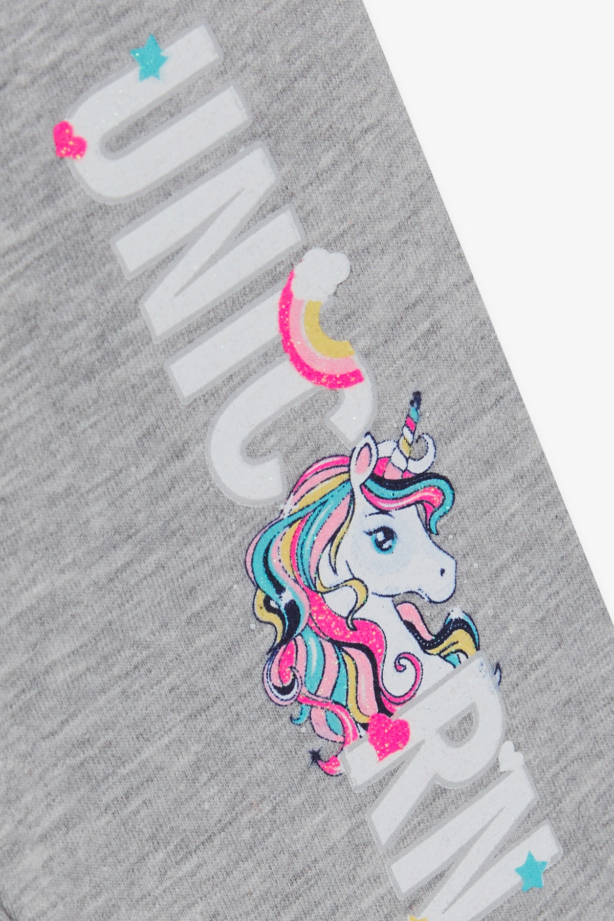 Breeze Kız Çocuk Kapri Taytlı Takım Unicorn Neon Pembe (2-6 Yaş)