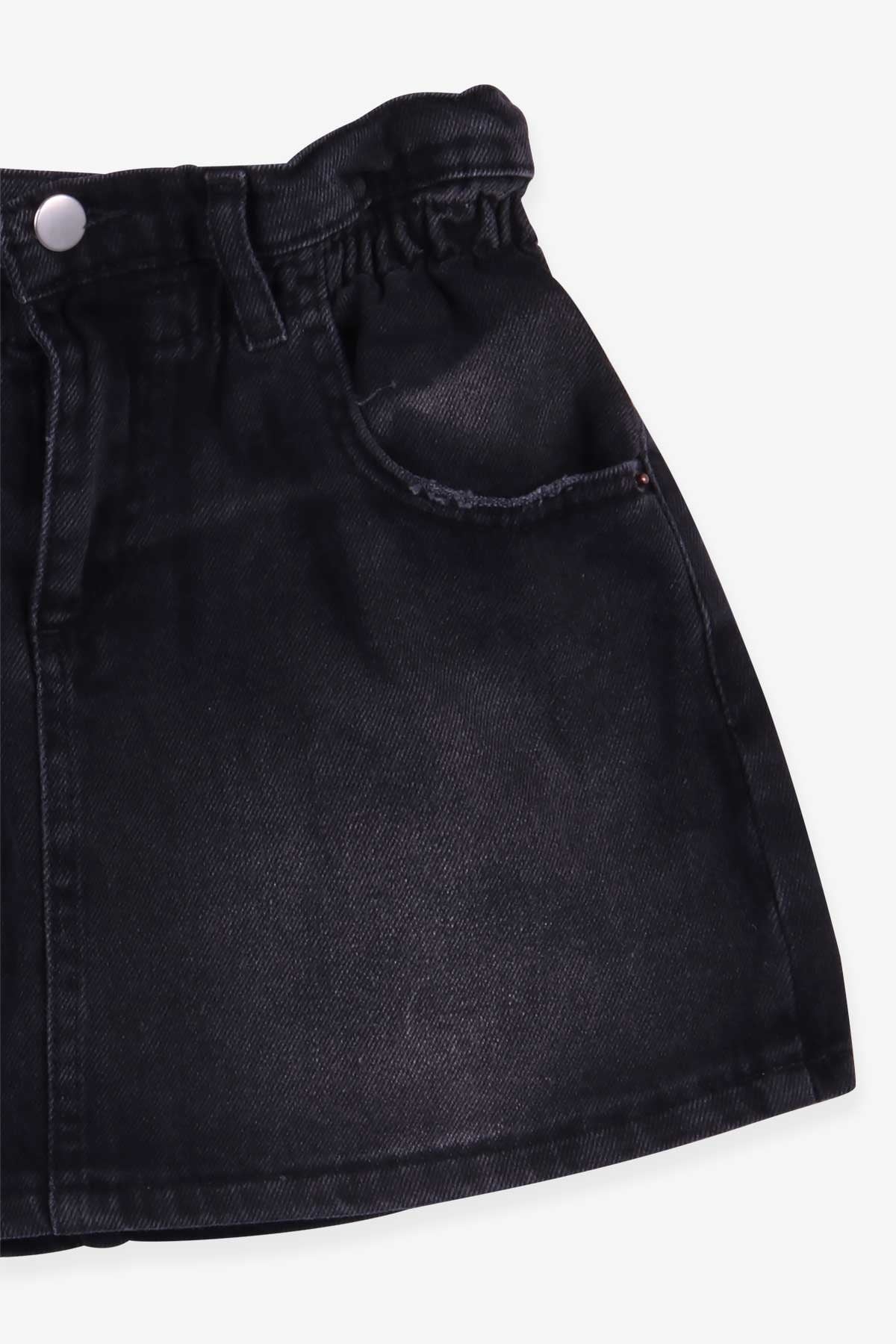 Breeze Kız Çocuk Kot Etek Beli Lastikli Siyah (10-14 Yaş)
