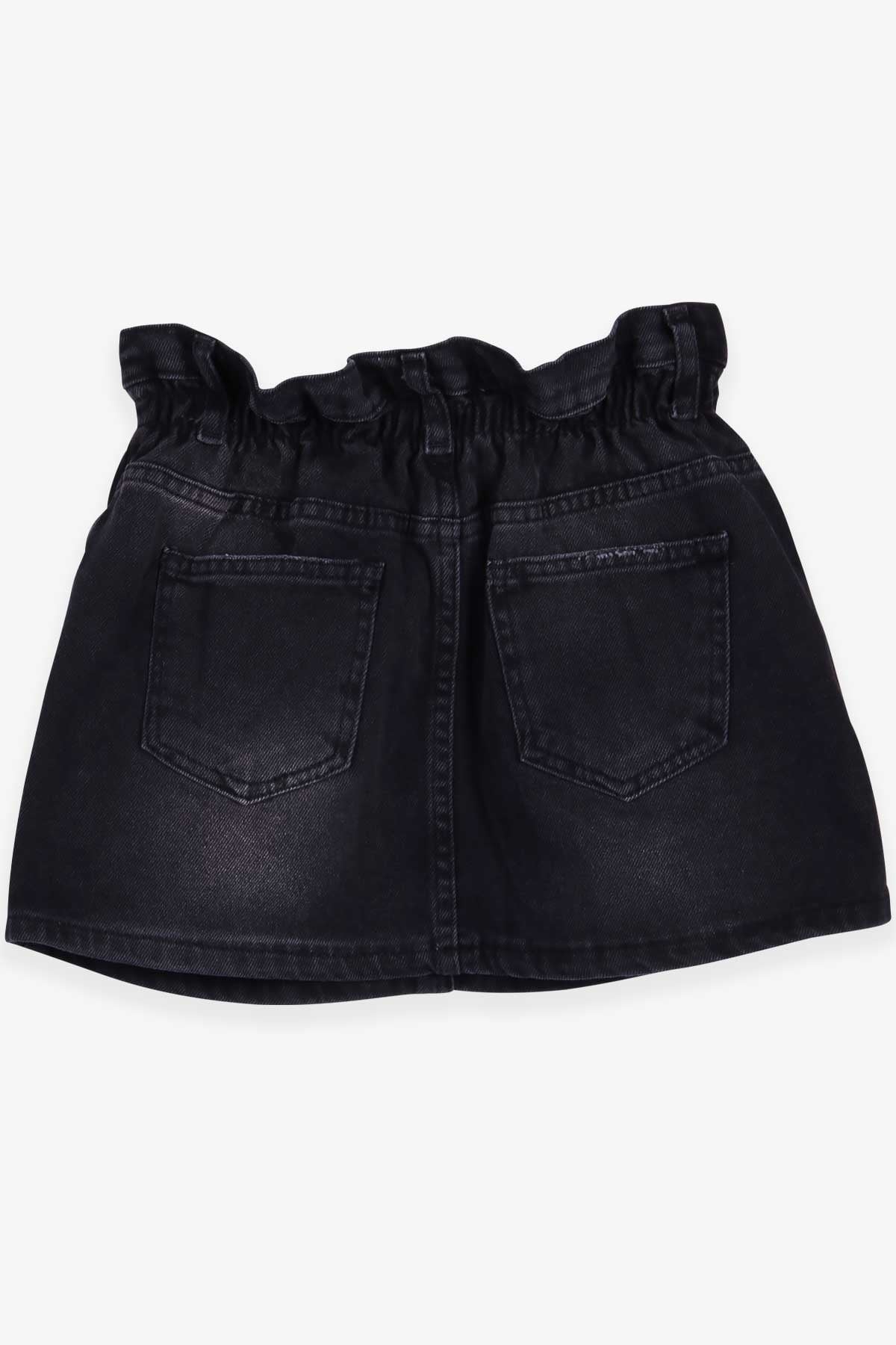 Breeze Kız Çocuk Kot Etek Beli Lastikli Siyah (10-14 Yaş)