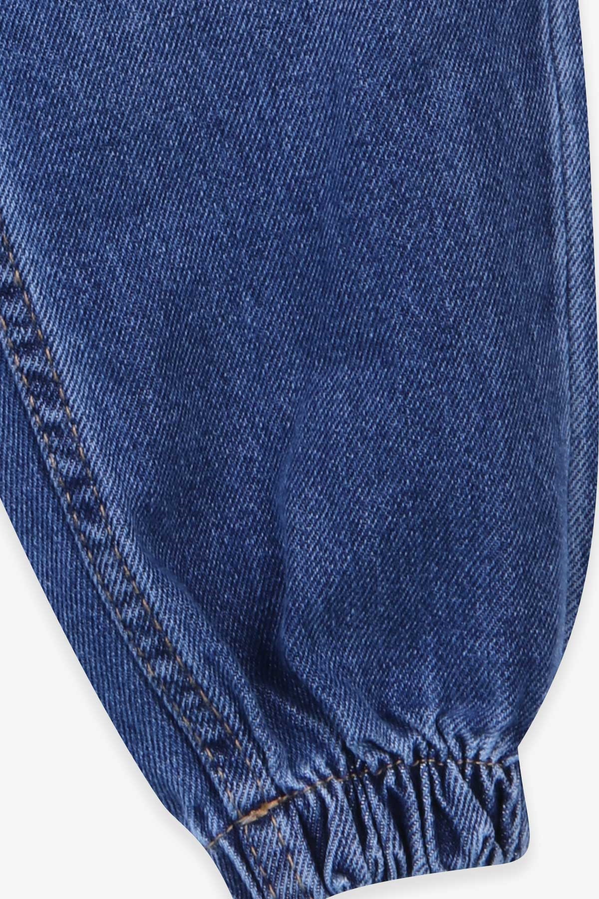 Breeze Kız Çocuk Kot Pantolon Beli Lastikli Mavi (5-14 Yaş)