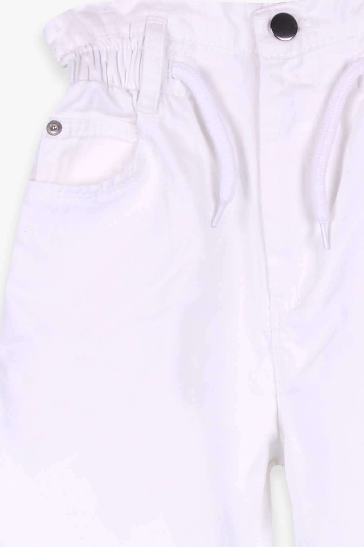 Breeze Kız Çocuk Kot Pantolon Beli Lastikli Ekru (10-12 Yaş)