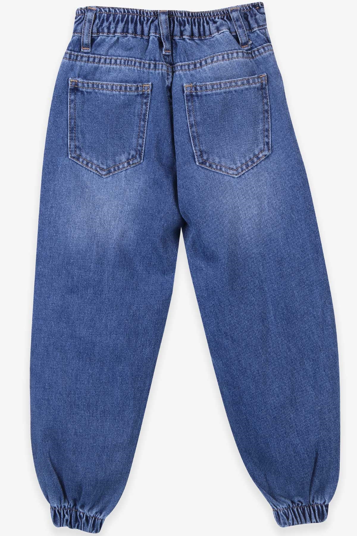 Breeze Kız Çocuk Kot Pantolon Beli Lastikli Mavi (5-14 Yaş)
