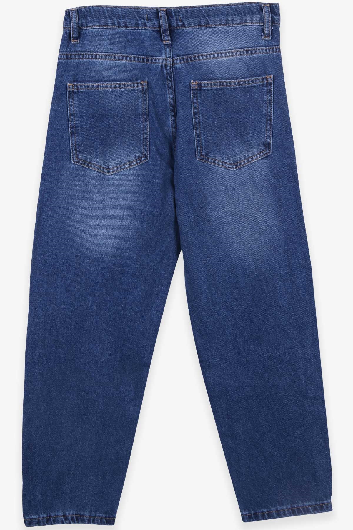 Breeze Kız Çocuk Kot Pantolon Beli Lastikli Mavi (10-14 Yaş)