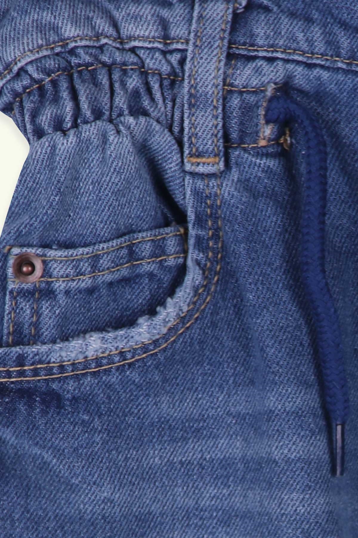 Breeze Kız Çocuk Kot Pantolon Beli Lastikli Mavi (10 Yaş-14 Yaş)