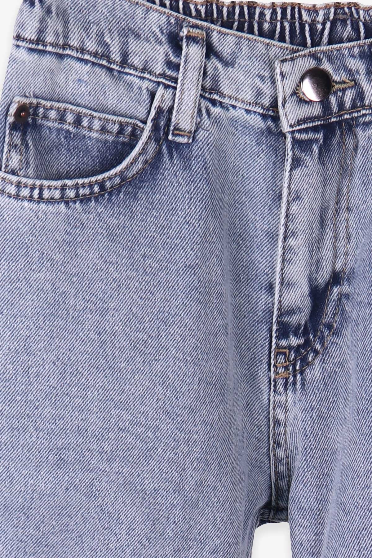 Breeze Kız Çocuk Kot Pantolon Beli Lastikli Açık Mavi (10-14 Yaş)