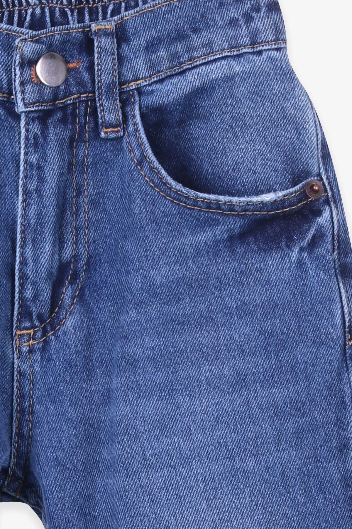 Breeze Kız Çocuk Kot Pantolon Beli Lastikli Mavi (5-14 Yaş)