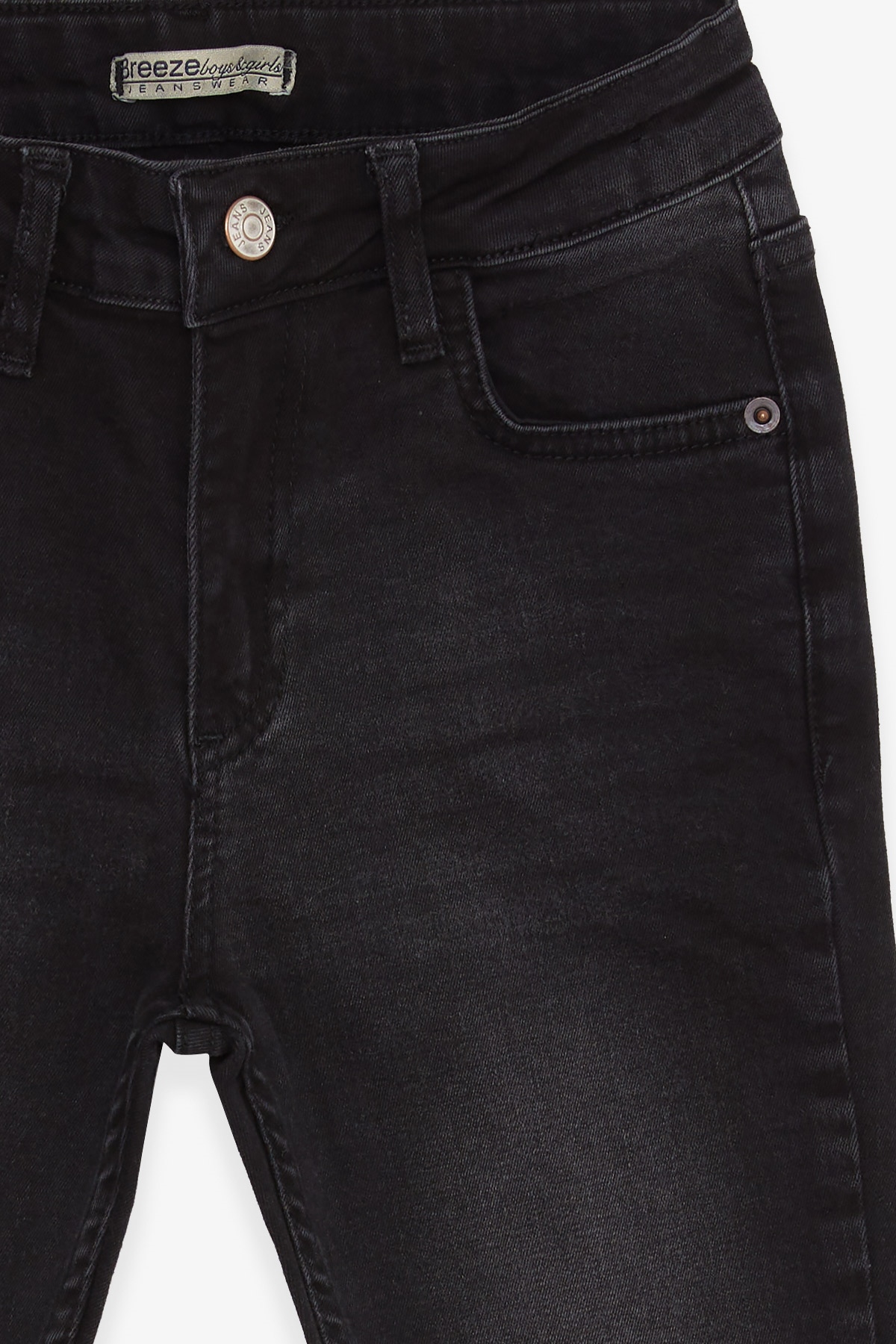 Breeze Kız Çocuk Kot Pantolon Dar Paçalı Siyah (10-14 Yaş)