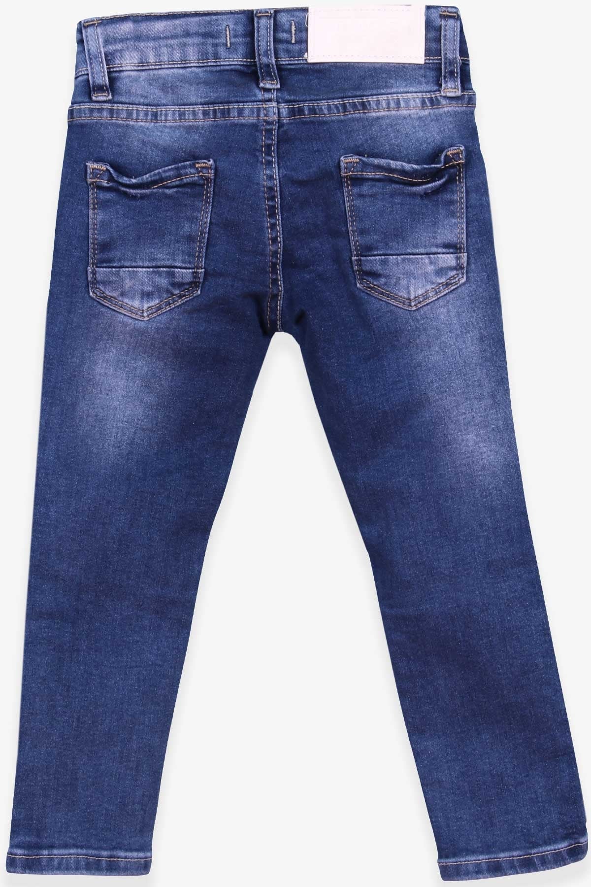 Breeze Kız Çocuk Kot Pantolon Nakışlı Unicorn Mavi (2-6 Yaş)