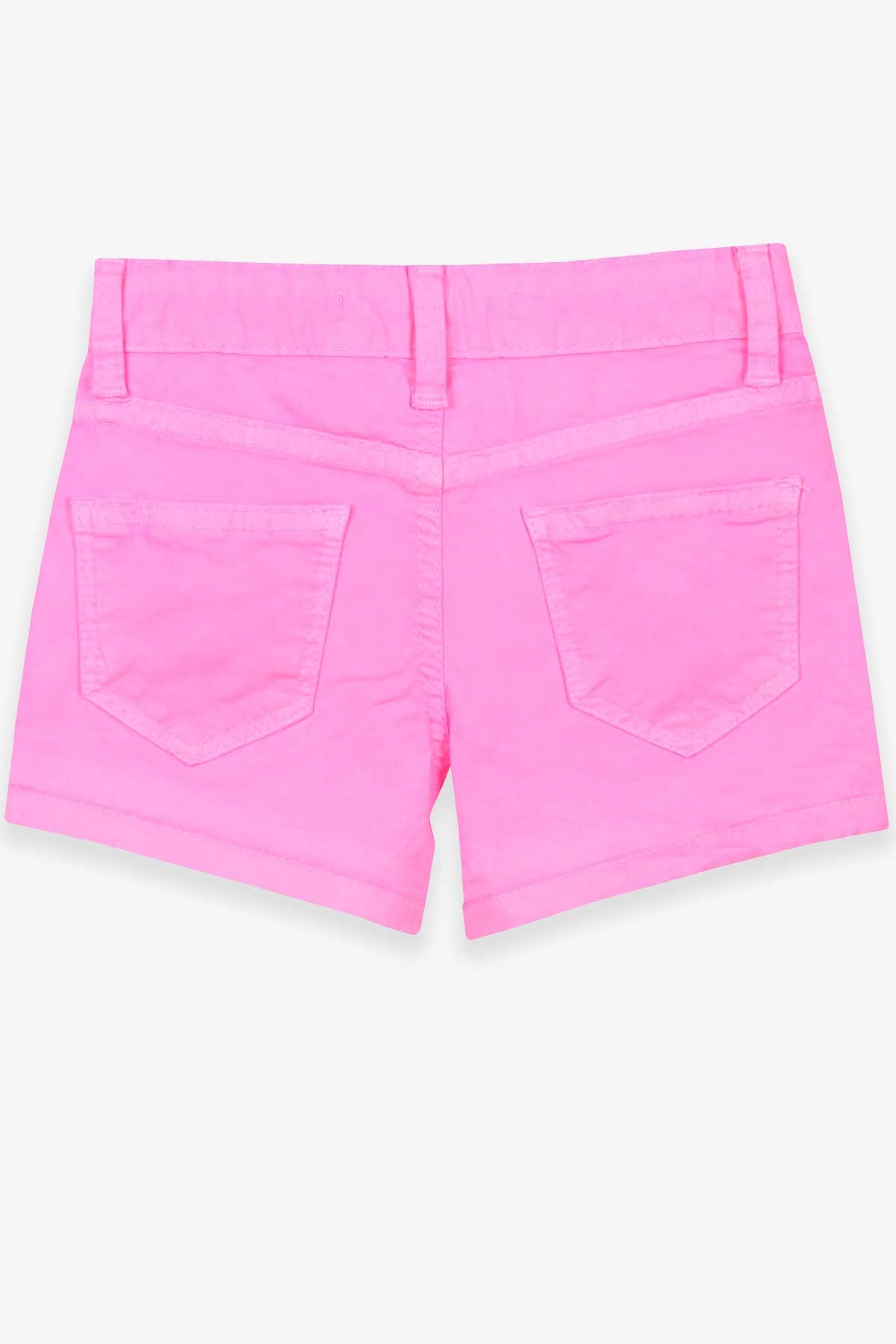Breeze Kız Çocuk Kot Şort Basic Neon Pembe (6-12 Yaş)