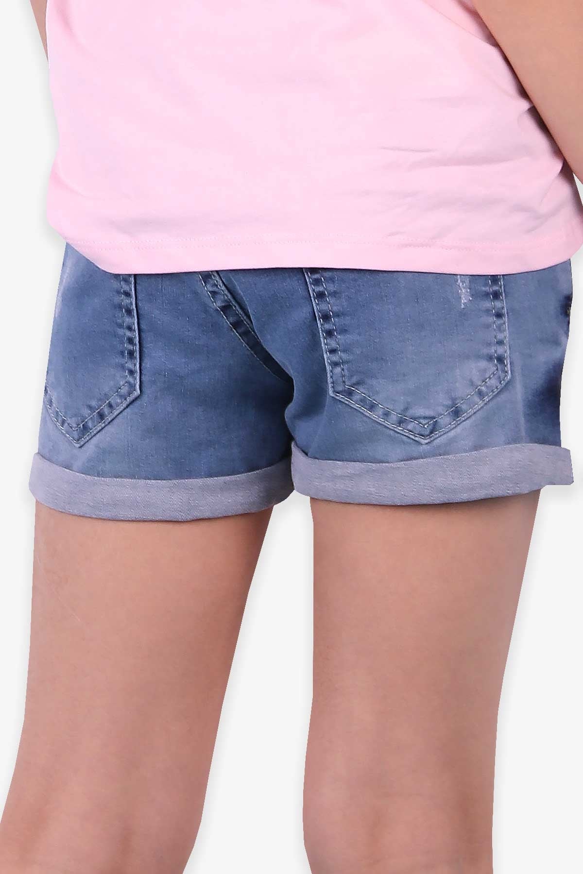 Breeze Kız Çocuk Kot Şort Mavi (6-10 Yaş)